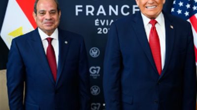الرئيس السيسي وترامب     
