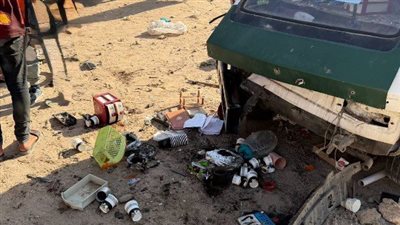 صورة من موقع الحادث في حدائق الأهرام    