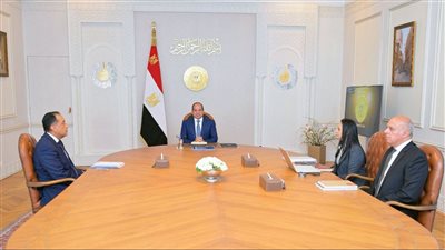 جانب من اجتماع الرئيس السيسي    
