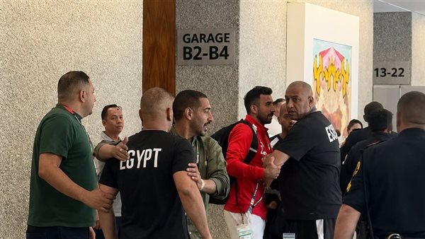 مشادة إبراهيم حسن مع الأمن    