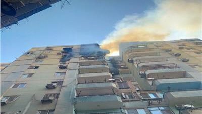 حريق في أبراج المحمودية     
