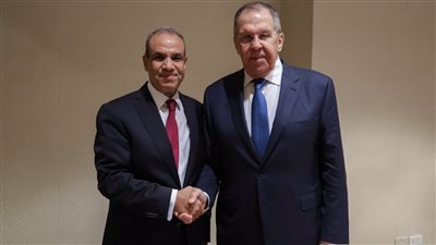 وزير الخارجية يلتقي نظيره الروسي    