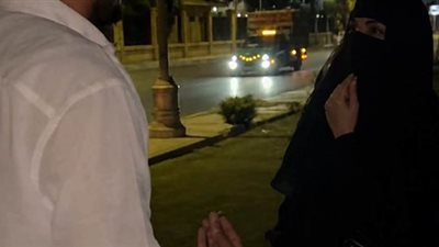 جانب من فيديو السيدة المنتقبة    