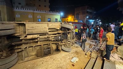 انقلاب اتوبيس طنطا    