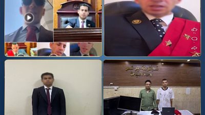 المتهمان بعد ضبطهما    