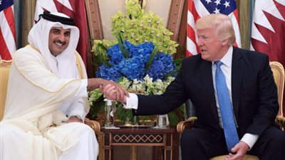 أمير قطر وترامب    