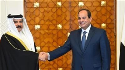 السيسي وملك البحرين     