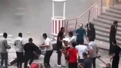 آثار حريق محل هدايا داخل مول أربيلا بلازا بالتجمع    