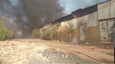 حريق مخزن أخشاب بمنطقة الهرم    