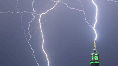 عاصفة جبل النور بمكة    