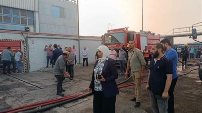 حريق مصنع العبور     