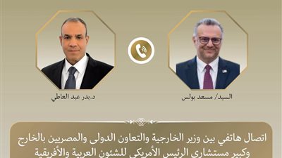 وزير الخارجية ومسعد بولس    