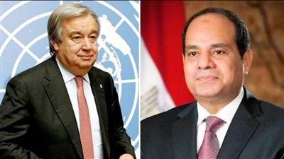 الرئيس السيسي وجوتيريش    