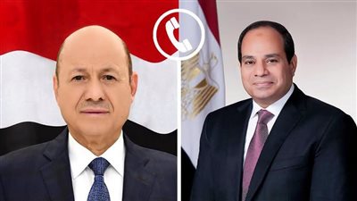 الرئيس عبدالفتاح السيسي ورشاد العليمي    